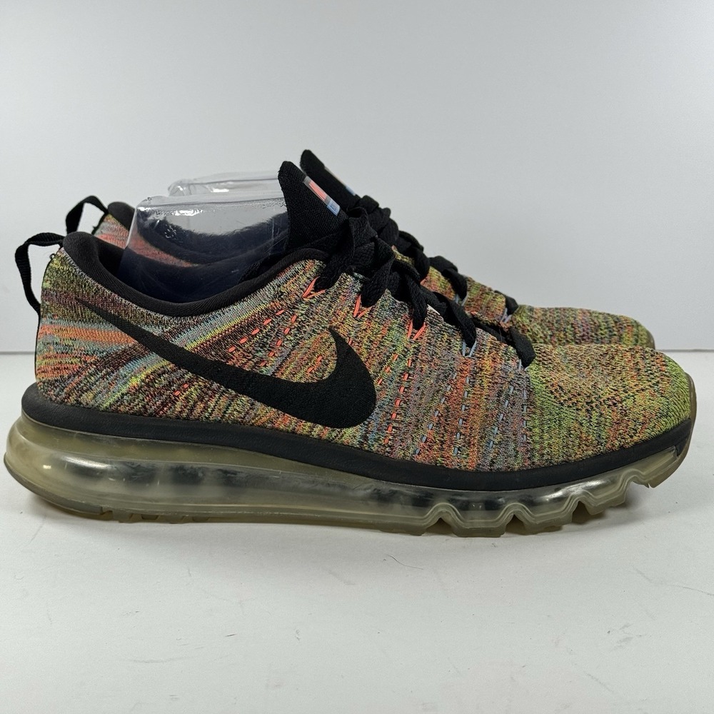 Nike Flynit Airโ Max Athletic Running Shoes Multicolor 620659-005 Women's Size 9